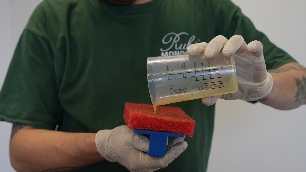 Scrubby Set Röd / Vit